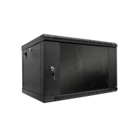 Шкаф серверный SteelNet 7U 600 x 400 для сетевого оборудования (стекло, черный)