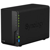 Система хранения данных SYNOLOGY DS220+ с 2 отсеками для дисков, 2GB RAM, настольное исполнение