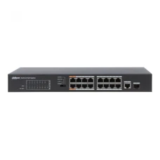Некерований 16-портовий PoE-комутатор Dahua DH-PFS3117-16ET-135