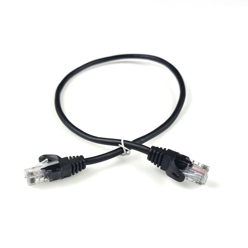 Патч-корд Hypernet PC-UTP-05M 0.5м литой черный UTP RJ45 кат. 5Е
