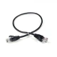 Патч-корд Hypernet PC-UTP-05M 0.5м литой черный UTP RJ45 кат. 5Е