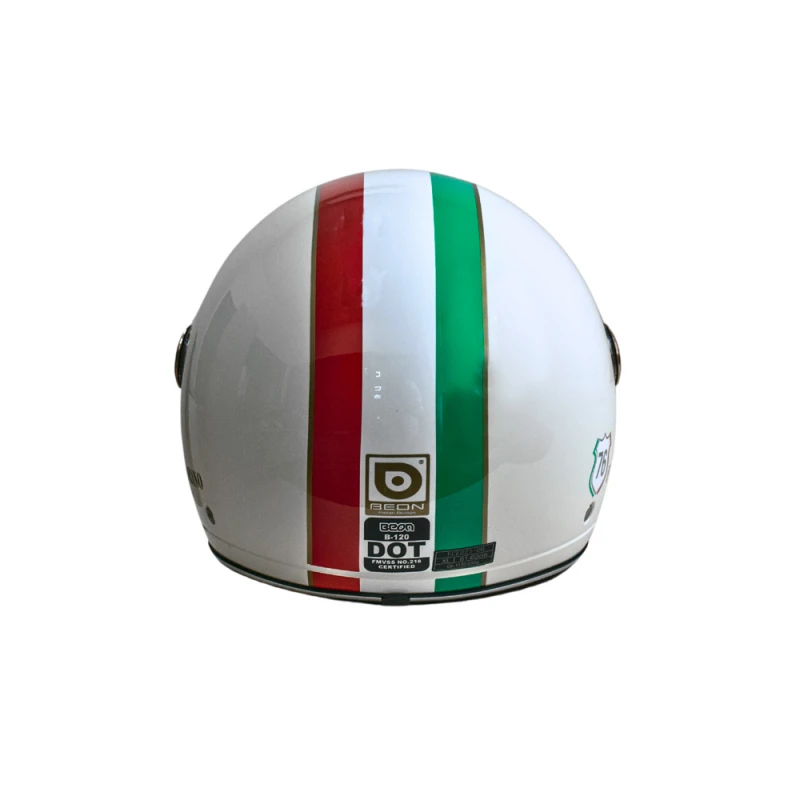 Мотошлем открытый Beon B-120 IMOLA SHINY CREAM (глянец кремовый), размер XL