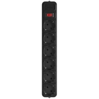 Мережевий фільтр GEMBIRD Power Cube SPG6-G-10B, кабель 3 м, 6 розеток