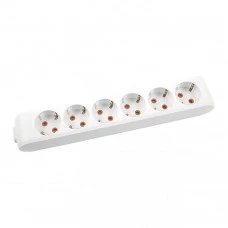 Колодка Sokol на 6 гнізд із заземленням