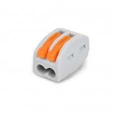 Клемма быстрого монтажа с рычагами на 2 провода 222-412