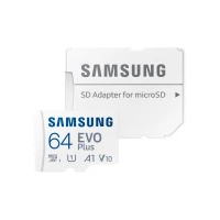Карта пам'яті Samsung 64GB microSDXC C10 UHS-I R130MB/s Evo Plus + SD адаптер (MB-MC64KA/RU)