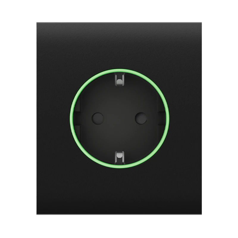Центральная панель Ajax CenterCover (type F) black для встраиваемой розетки