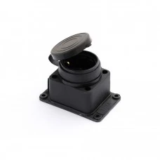 Колодка одинарна ERKA 6001 з заглушкою 1 х 16 А (каучук)