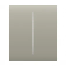 Кнопка Ajax CenterButton (2-gang) olive для двоклавішного вимикача