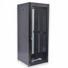 Шафа серверна CMS 45U 800 х 865 UA-MGSE4588MPB посилена з перфорованими дверима для мережевого обладнання