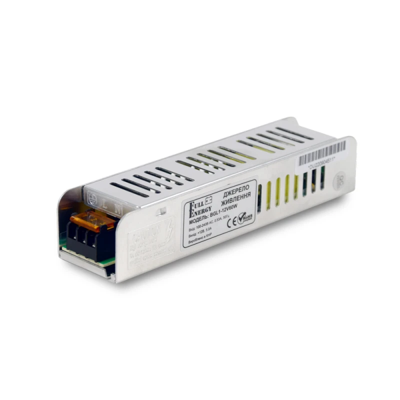 Комплект: Cвітильник LED лінійний 450мм 10Вт 6500K Faraday Electronics + Блок живлення Full Energy BGL1-12V60W 12В / 5А / 60Вт + Регулятор яскравості OKY3220 димер для світлодіодних стрічок 12В/24В DC 30А 360Вт
