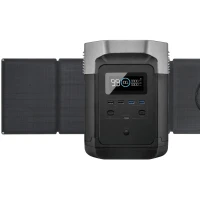Комплект EcoFlow DELTA + 110W Solar Panel зарядная станция и солнечная панель