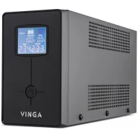 Источник бесперебойного питания Vinga VPC-1200MU 1200ВА / 720 Вт с LCD-дисплеем с USB в металлическом корпусе