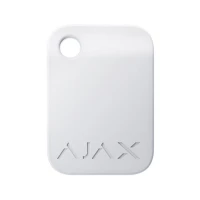 Защищенный бесконтактный брелок Ajax Tag white  для клавиатуры KeyPad Plus