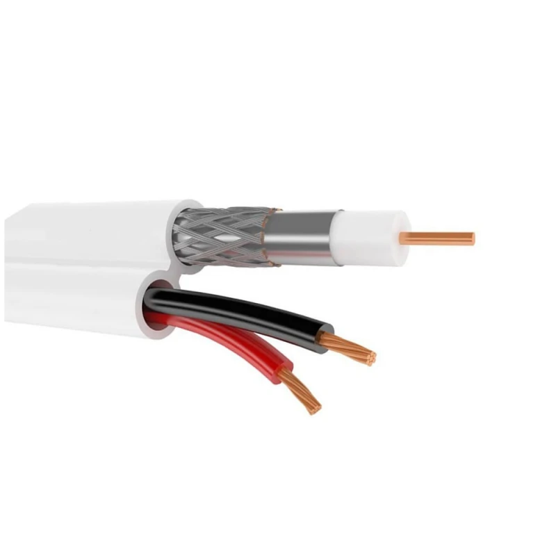 Абонентський коаксіальний кабель FinMark F5967BVcu (білий, 305 м)