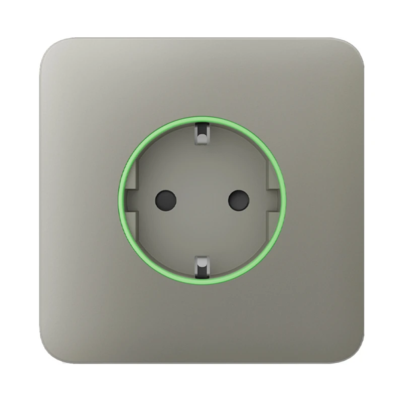 Передняя панель Ajax SoloCover (type F) olive для встраиваемой розетки