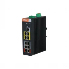 Управляемый 10-портовый гигабитный POE коммутатор Dahua DH-PFS4410-6GT-DP с 6 портами РоЕ