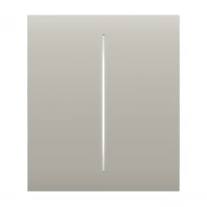 Кнопка Ajax CenterButton (2-gang) oyster для двоклавішного вимикача