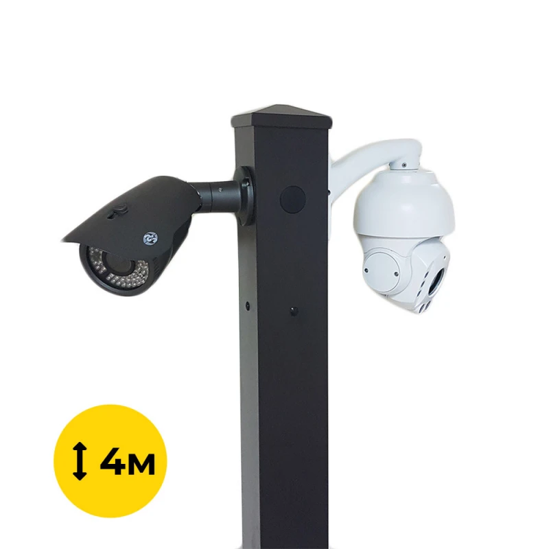 Комплект: Світильник світлодіодний Lightwell ZY-DY11-65K-200W + Стовп 103Р 4м + Кронштейн DS-1275ZJ + Бандажна стрічка SB 207 20х0,7 бухта 50м + Замок BCS-20 + Кронштейн ZelK КСУР (труба: 50) (довжина труби: 700)
