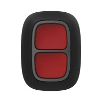 Беспроводная экстренная кнопка Ajax DoubleButton black с защитой от случайных нажатий