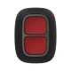 Беспроводная экстренная кнопка Ajax DoubleButton black с защитой от случайных нажатий