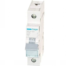 Автоматический выключатель Hager MCN125 1P 6 кА C-25A 1M