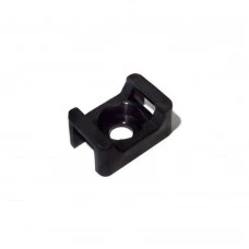 Площадка для стяжки под дюбель 9 x 15 мм черная (100шт)