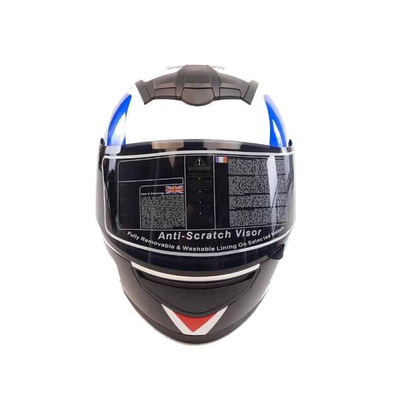 Мотошлем интеграл Forte 902 бело-синий (размер M)