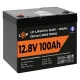 Аккумулятор LP LiFePO4 12V (12,8V) - 100 Ah (1280Wh) (Smart BMS 100А) з BT пластик