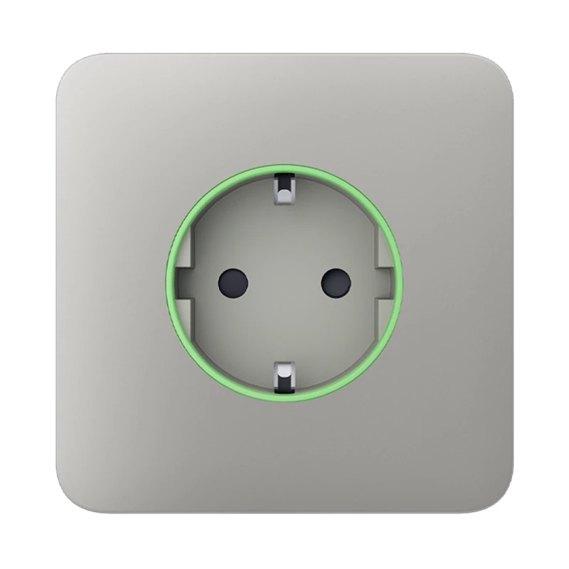 Передняя панель Ajax SoloCover (type F) oyster для встраиваемой розетки