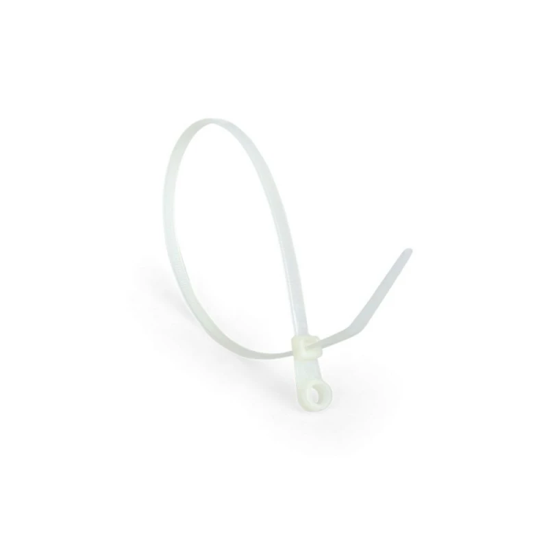 Монтажный комплект: Стяжка Relfix 5 x 200 мм с креплением (100 шт/уп) белая + Площадка для стяжки под дюбель 16 x 22 мм черная (100шт) + Дюбеля быстрого монтажа 6 x 40 мм потай (100 шт/уп)