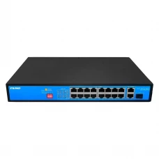 Неуправляемый 19-портовый PoE-коммутатор +2*GE+1*GF Ewind EW-S1919CF-AP с 16 портами PoE