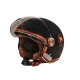 Мотошолом відкритий Beon B-120 31-kangaroo MATT BLACK/KANGAROO (матовий чорний/кенгуру), розмір XL