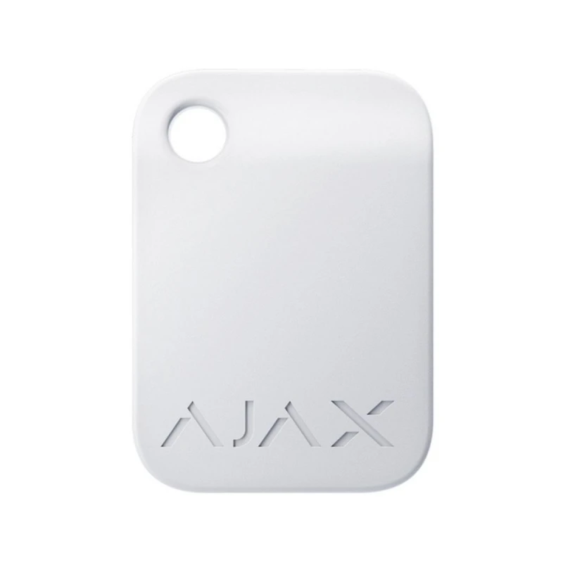 Защищенный бесконтактный брелок Ajax Tag white (комплект 3 шт.) для клавиатуры KeyPad Plus
