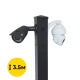 Комплект: Светильник светодиодный Lightwell ZY-DY11-65K-100W + Столб 103Р 3.5м + Кронштейн DS-1275ZJ + Бандажная лента SB 207 20х0,7 бухта 50м + Замок BCS-20 + Кронштейн ZelK КСУР (труба: 50) (длина трубы: 700)