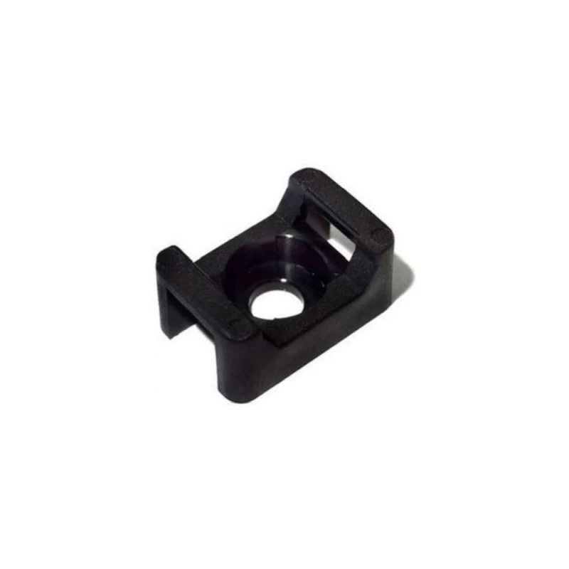 Монтажный комплект: Стяжка Relfix 5 x 200 мм с креплением (100 шт/уп) белая + Площадка для стяжки под дюбель 16 x 22 мм черная (100шт) + Дюбеля быстрого монтажа 6 x 40 мм потай (100 шт/уп)