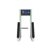 Арочный металлодетектор с функцией измерения температуры и турникетом ZKTeco ZK-MD6000S на 33 зоны детекции