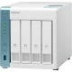 Система хранения данных QNAP TS-431K с 4 отсеками для дисков, 1GB RAM, настольное исполнение