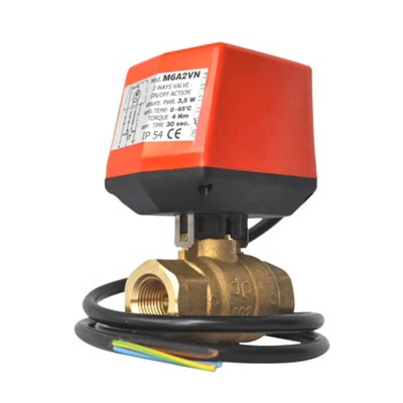 Кран шаровый 612F + M6A2 с сервоприводом для системы Антипотоп