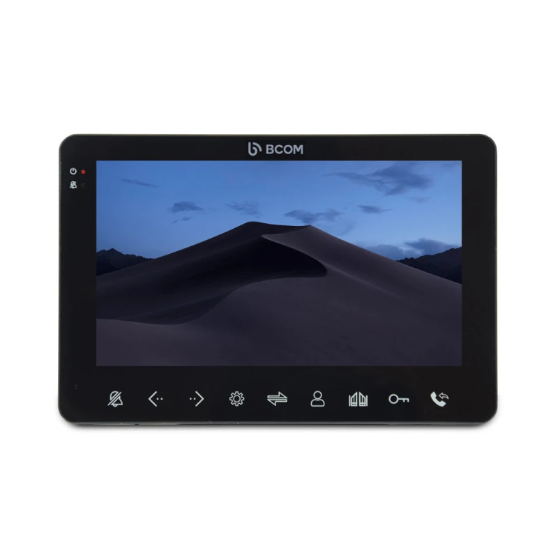 Комплект відеодомофону BCOM BD-780FHD Black Kit: відеодомофон 7" і відеопанель