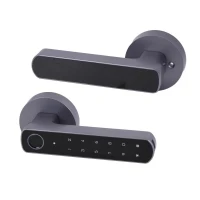 Умный дверной замок Atis Lock BT-100-T Grey с доступом по отпечатку пальца и поддержкой Tuya Smart