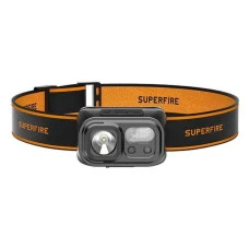 Налобний ліхтар SUPERFIRE HL23-X, що перезаряджається, потужністю 2 Вт