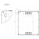 Шкаф серверный CMS 15U 600 x 500 x 773 UA-MGSWL155B для сетевого оборудования