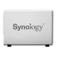 Система хранения данных SYNOLOGY DS220J с 2 отсеками для дисков, 512MB RAM, настольное исполнение