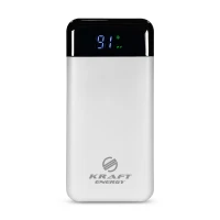 Повербанк 20000mAh Power Bank Kraft KPB-2120FCL White 22.5W QC3.0 LED-ліхтар