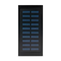 Повербанк з сонячною панеллю 20000mAh Power Bank Kraft KPB-1020SLIM Black LED-ліхтар