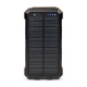 Повербанк з сонячною панеллю 20000mAh Power Bank Kraft KPB-U2230WFCSL Orange бездротова зарядка LED-ліхтар