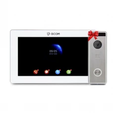 Видеодомофон 7" BCOM BD-770FHD White + Видеопанель Tantos Triniti FHD