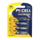 Комплект з 20 батарейок PKCELL Extra Heavy Duty AA R6P 1.5V по 4шт/блістер
