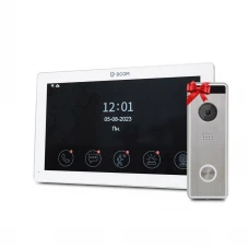 Видеодомофон 10" BCOM BD-1070FHD White + Видеопанель Tantos Triniti FHD